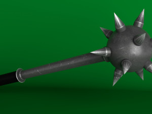 medieval spiked war mace Modelo 3D
