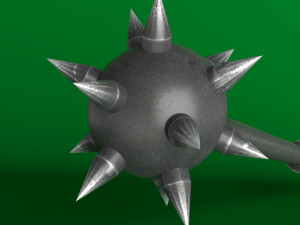 medieval spiked war mace Modelo 3D