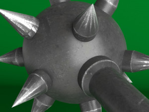 medieval spiked war mace Modelo 3D