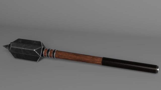 medieval war mace Modelo 3D .c4d .max .obj .3ds .fbx .stl .blend