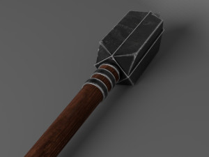 medieval war mace Modelo 3D