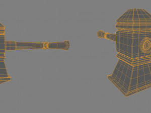 fantasy hammer 3D-Modell