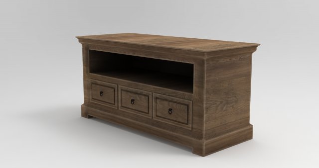 tv commode low poly 3D Model .c4d .max .obj .3ds .fbx .stl .blend 