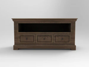tv commode low poly 3D Model