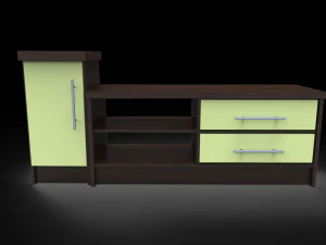 tv commode low poly 3D Model