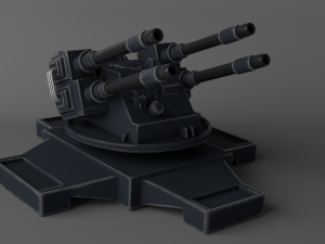 sci fi turret 3D Модель