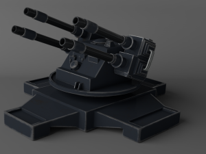 sci fi turret 3D Модель