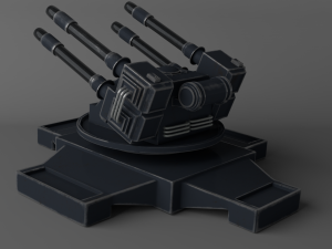 sci fi turret 3D Модель