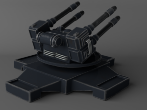 sci fi turret 3D Модель