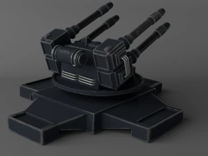 torretta di fantascienza Modello 3D