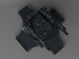 torretta di fantascienza Modello 3D