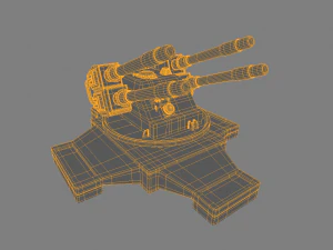 torretta di fantascienza Modello 3D