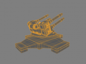 sci fi turret 3D Модель