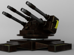 sci fi turret 3D-Modell