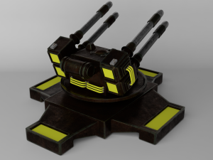 sci fi turret 3D-Modell