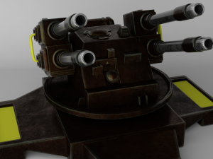 sci fi turret 3D-Modell