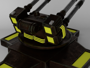 sci fi turret 3D-Modell
