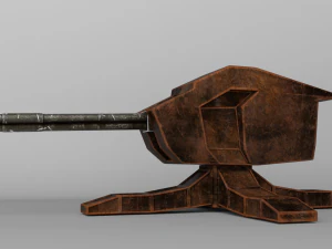 sci fi turret 3D Model