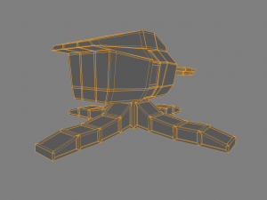 sci fi turret Modelo 3D