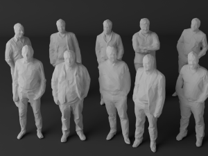 10 low poly people pack vol 4 3D Модель
