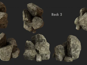 cliff rock collection 3D Model