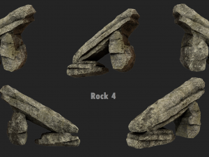 cliff rock collection 3D 模型