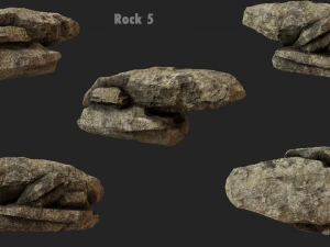 cliff rock collection 3D Model