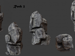 cliff rock collection 3D Model