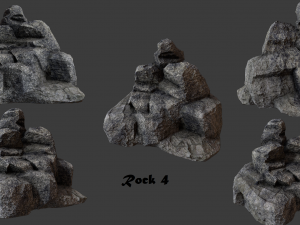 cliff rock collection 3D Model