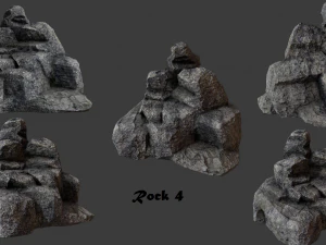 cliff rock collection 3D Model