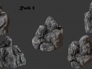 cliff rock collection 3D Model