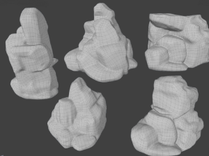 cliff rock collection 3D Model