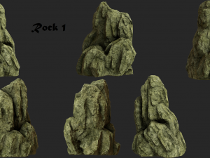 cliff rock collection 3D मॉडल