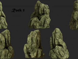 cliff rock collection 3D Model