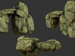 cliff rock collection 3D मॉडल