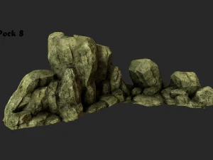 cliff rock collection 3D Model