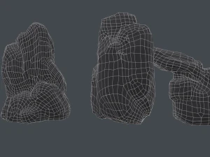 cliff rock collection 3D Model
