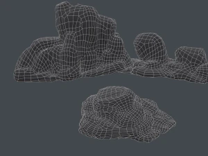 cliff rock collection 3D Model