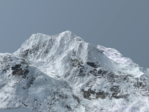 mountain under the snow 3Dモデル