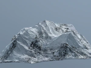 mountain under the snow 3D Model