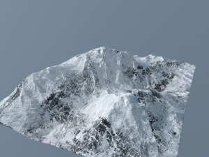 mountain under the snow Modello 3D