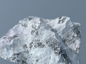 mountain under the snow Modello 3D