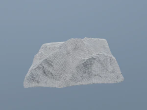 mountain under the snow 3D Model