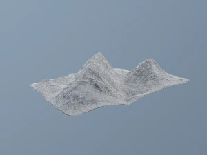 mountain under the snow 3D Model