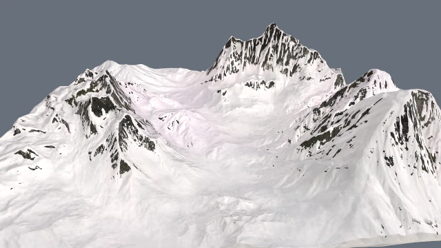 snow valley 3D Model .c4d .max .obj .3ds .fbx .stl .blend 