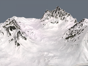 snow valley 3D मॉडल