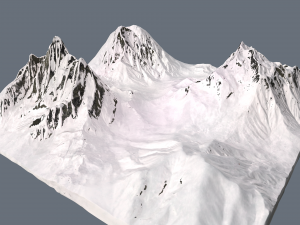 snow valley 3D 模型