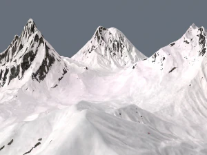 snow valley 3D Model
