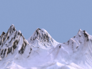 snow valley 3D 模型