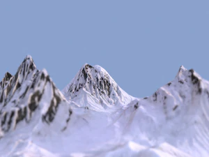 snow valley 3D Model